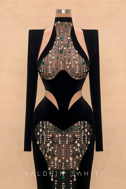 154 Margot Crepe Evening Dress