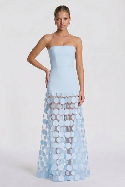 Line Maxi Elastic Cloth Tulle Wedding Guest Dress CG0325 Arabella Lace Tea Length Dress