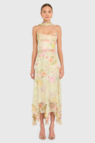 Monterey Linen Dress with Scarf