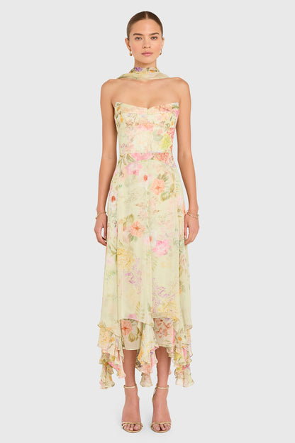 Whistledown Monterey Linen Dress with Scarf