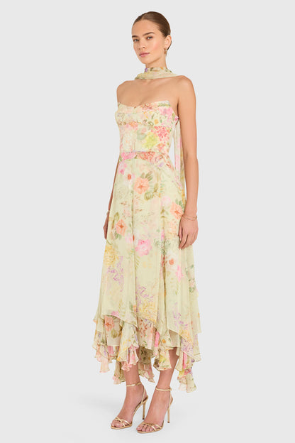 Whistledown Monterey Linen Dress with Scarf