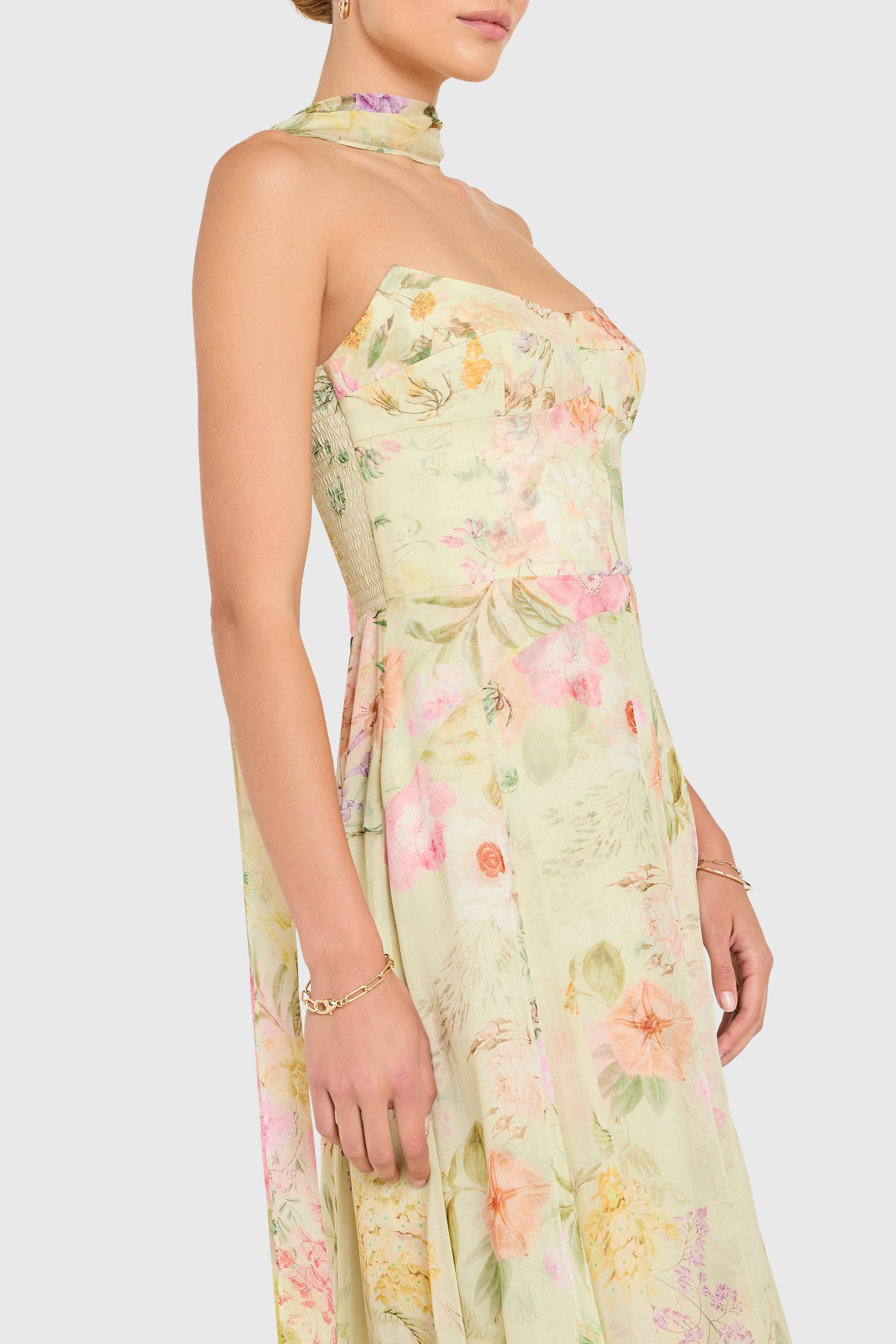 Whistledown Monterey Linen Dress with Scarf