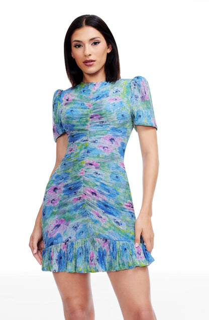 SKY MULTI Chandler Floral Midi Dress