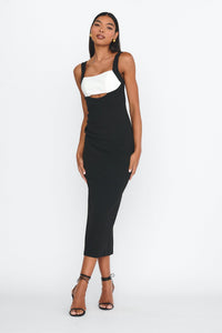 Out Midi Dress Black