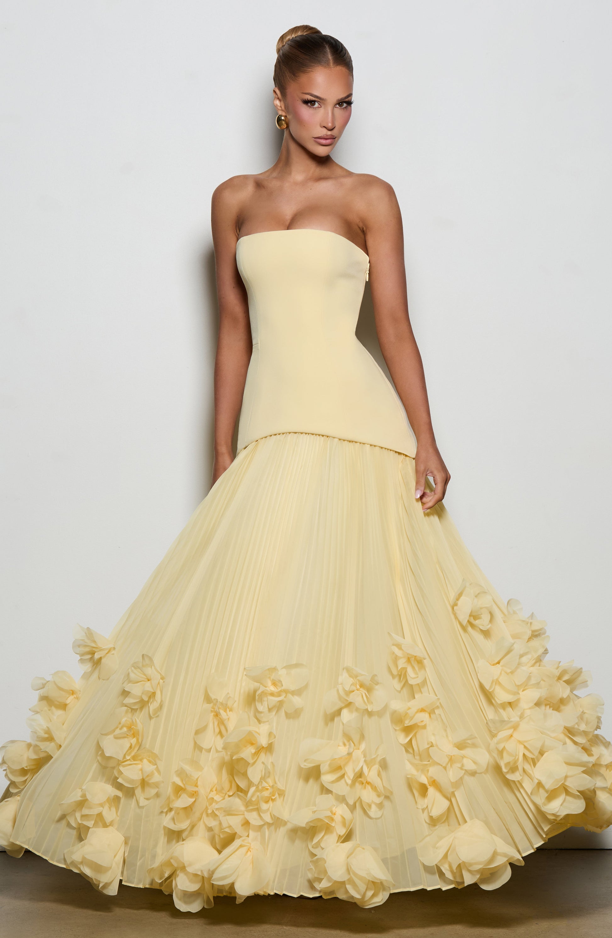 Lemon Seraphina Cherry Lacquer Gown