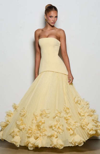 Lemon Seraphina Cherry Lacquer Gown