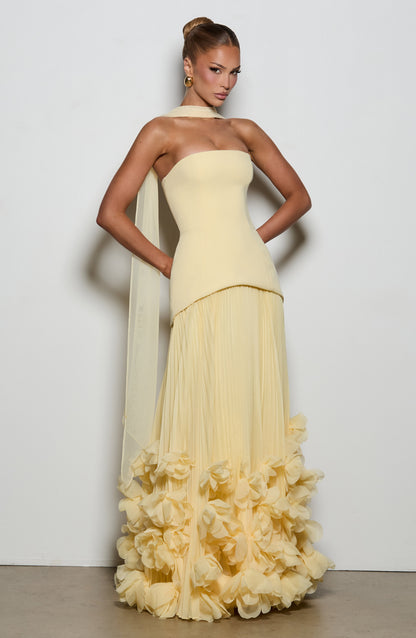 Lemon Seraphina Cherry Lacquer Gown