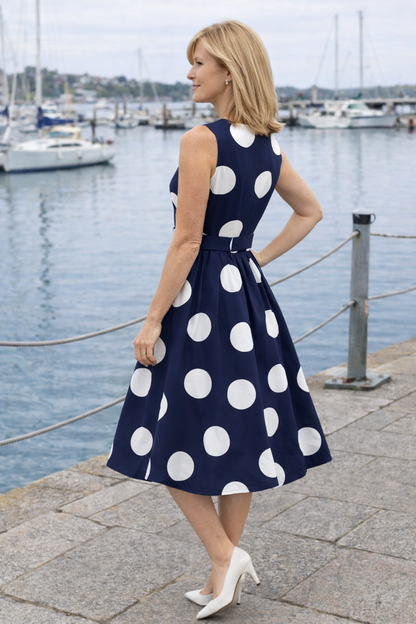 Pippa Polka Dot Midi Dress