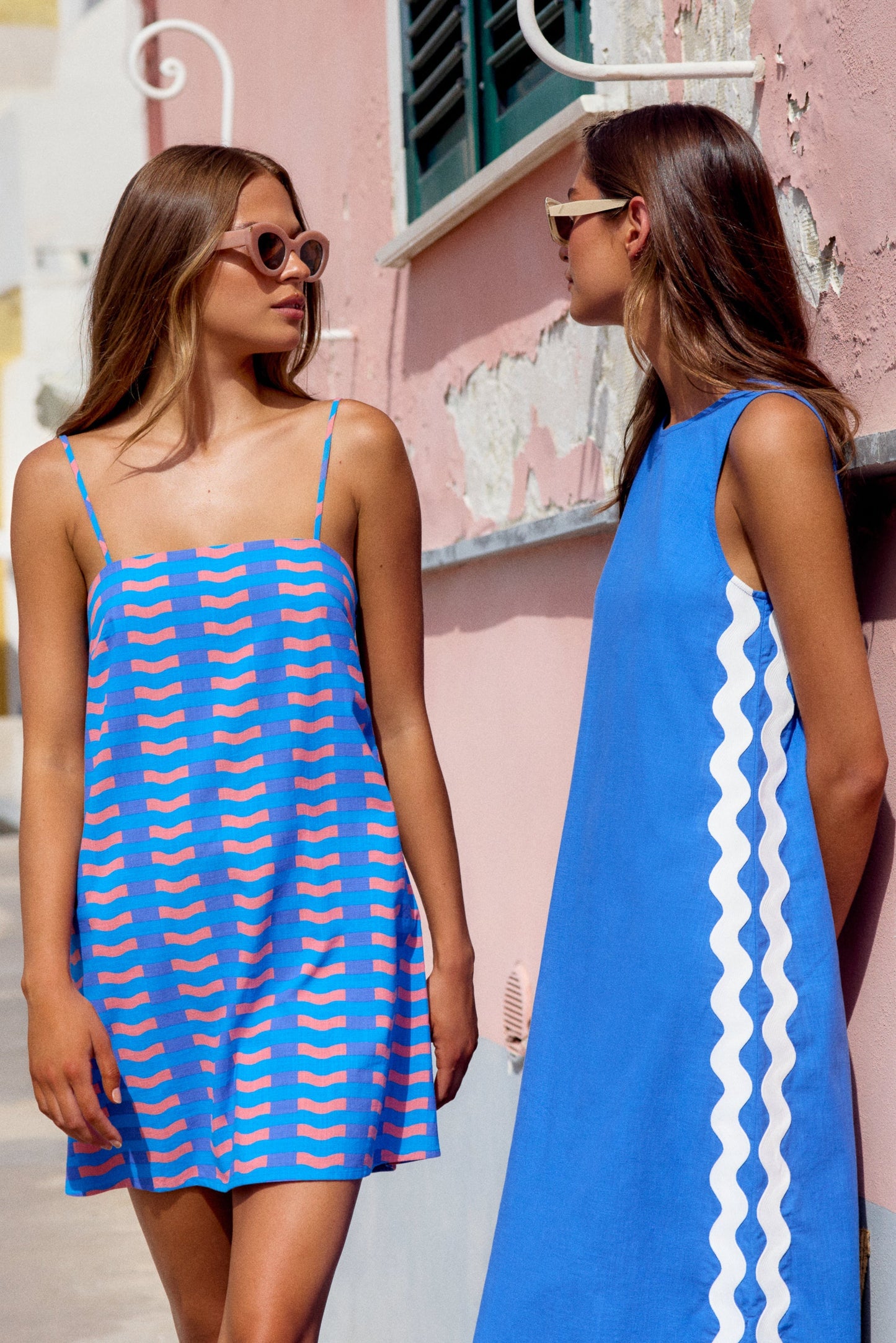 Caribbean Ric Rac Margot Silk Charmeuse Dress