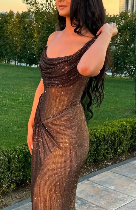 Custom Color( Add the color in the Order special instructions) Margot One-Shoulder Sequin Mermaid Dress