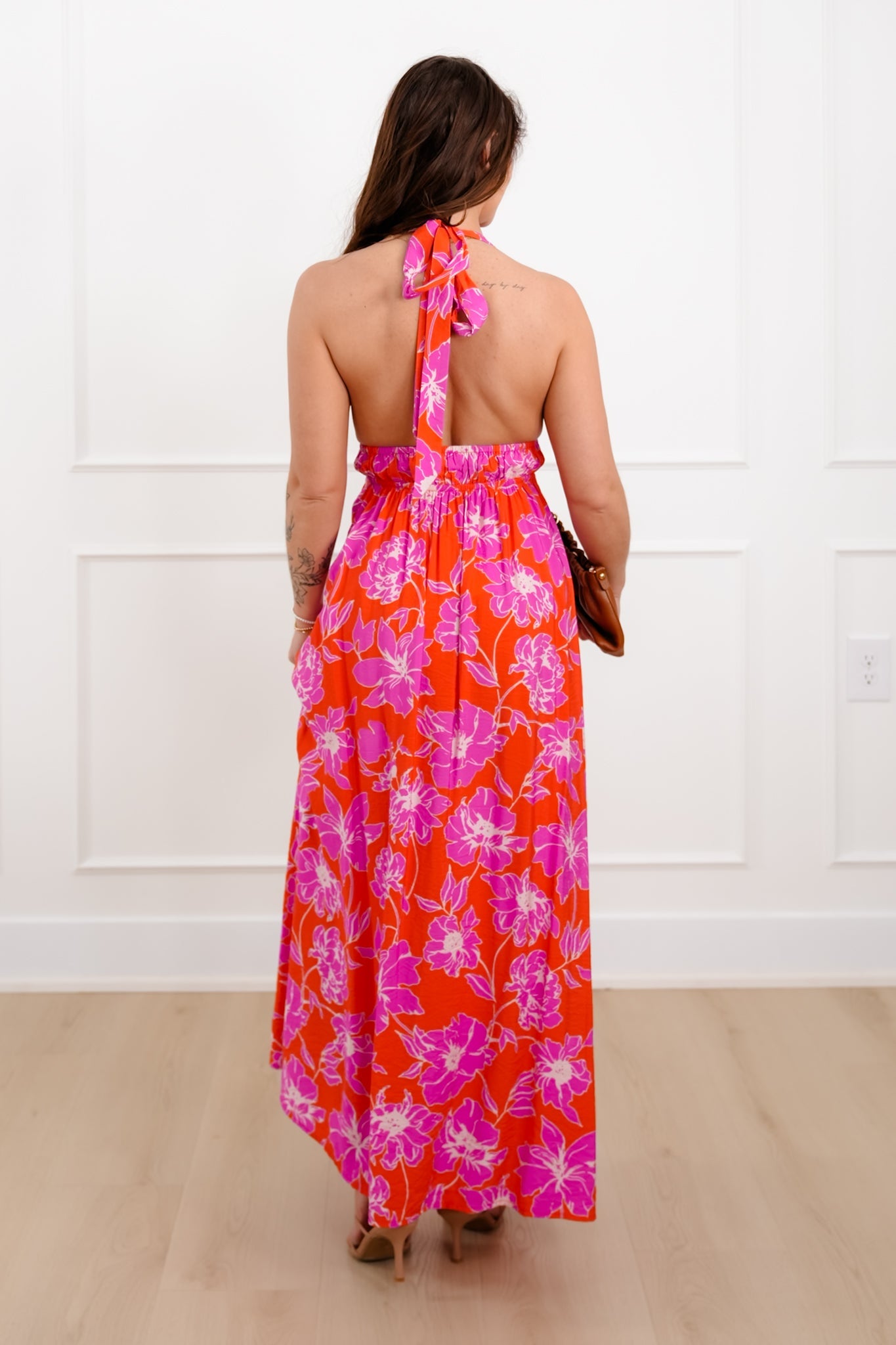 Arabella Floral Halter Maxi Dress