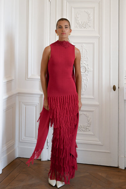 Granada Phoebe Fringe Midi Dress in Granada