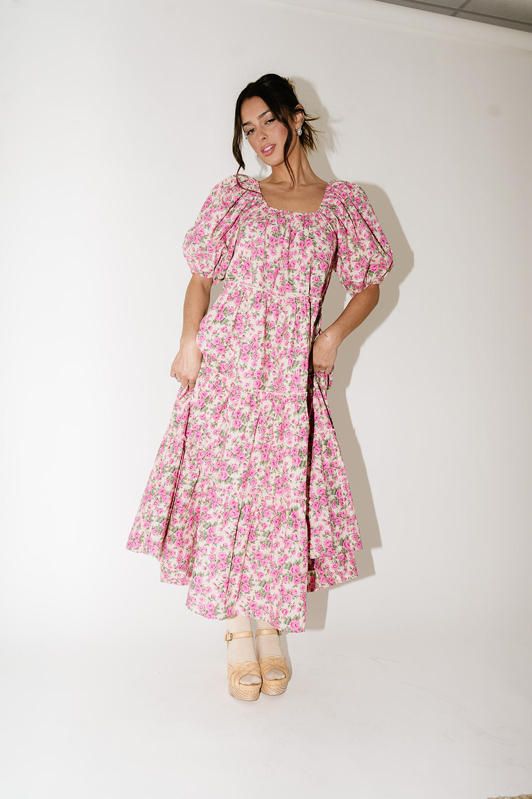 Iris Floral Midi Dress