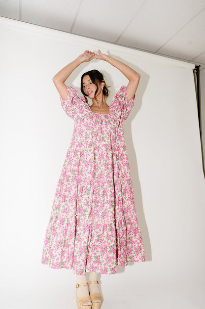 Iris Floral Midi Dress
