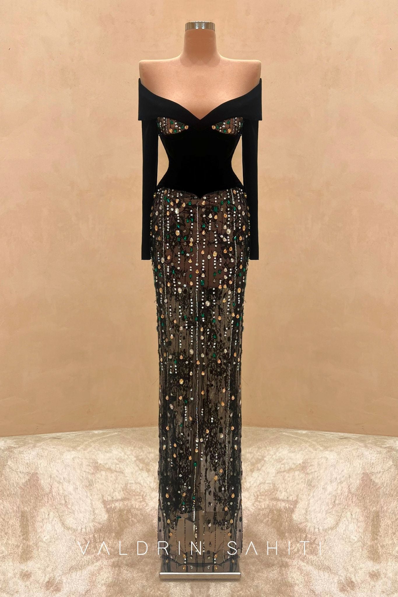 154 Margot Crepe Evening Dress