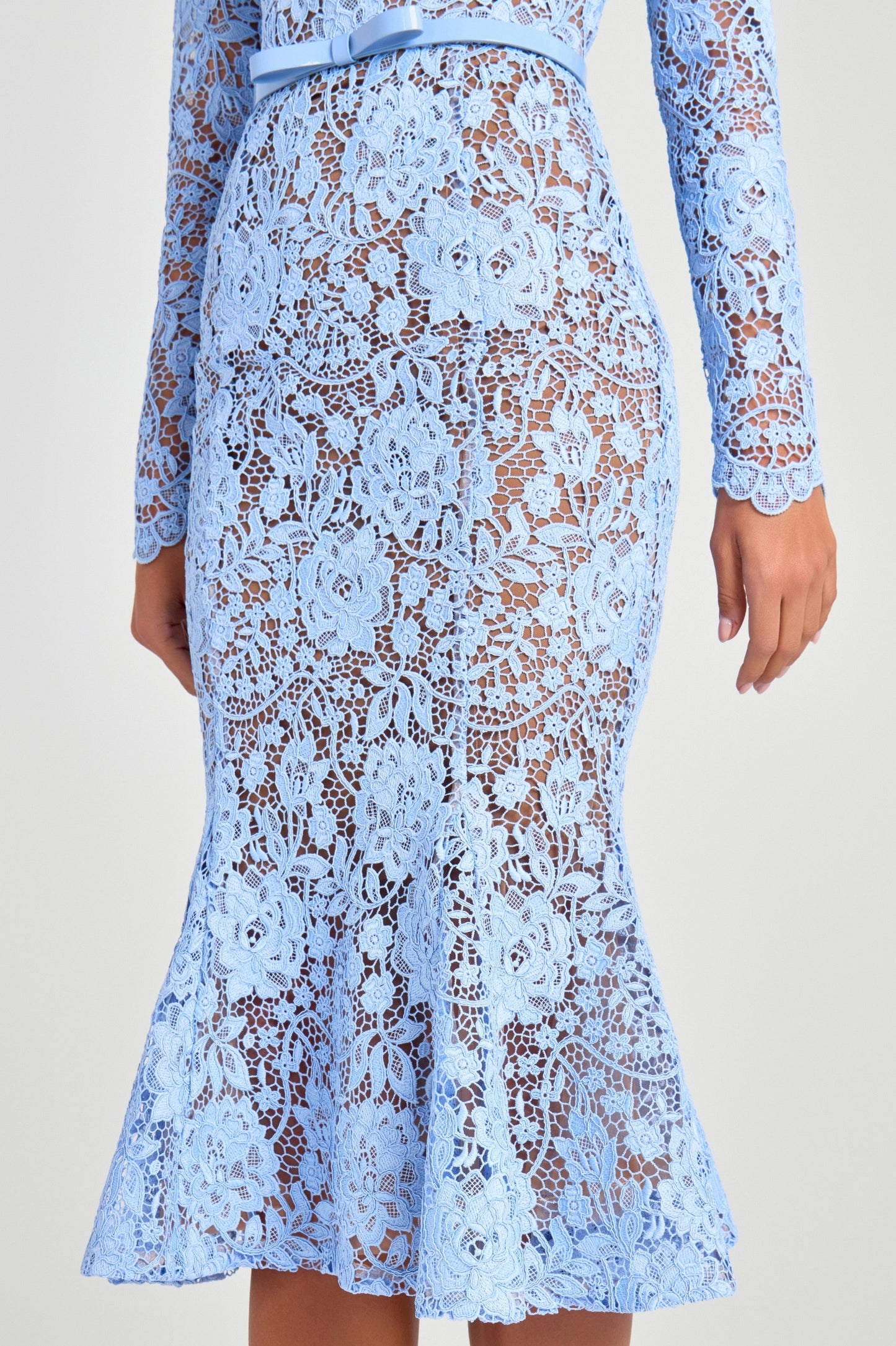 Juliette Silk Crepe Dress in Periwinkle