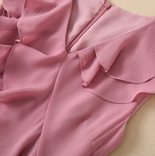 Custom Color( Add the color in the Order special instructions) Vivienne Chiffon Pleated Gown