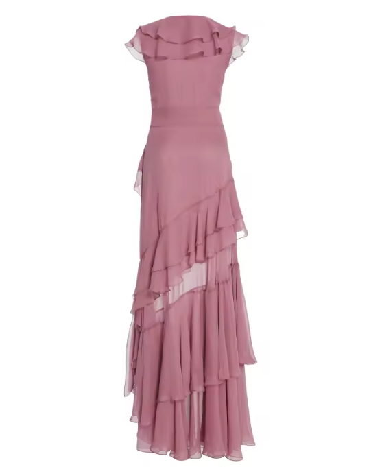 As photo Light Pink Vivienne Chiffon Pleated Gown