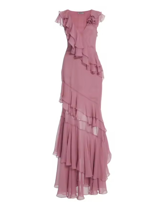 As photo Light Pink Vivienne Chiffon Pleated Gown