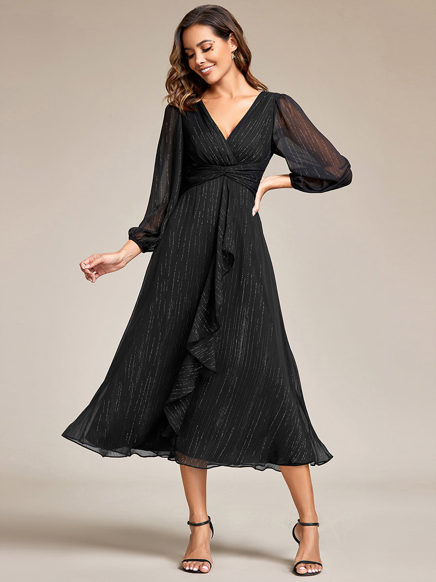 Sky Blue Ember Twist Knot Evening Dress