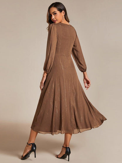 Burgundy Ember Twist Knot Evening Dress