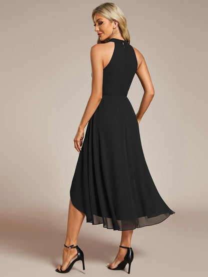Frosted Lilac Posie Chiffon Midi Dress