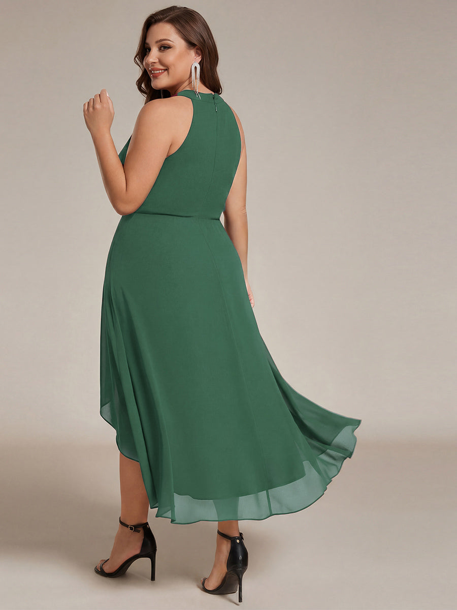 Eucalyptus Posie Chiffon Halter Midi Dress
