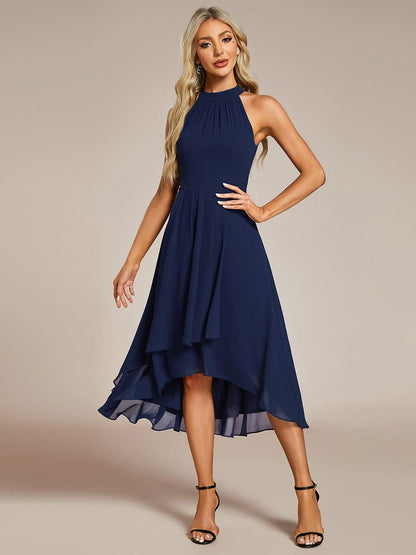 Purple Orchid Posie Chiffon Midi Dress