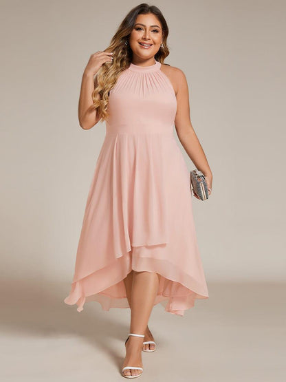 Amber Bloom Posie Chiffon Halter Midi Dress