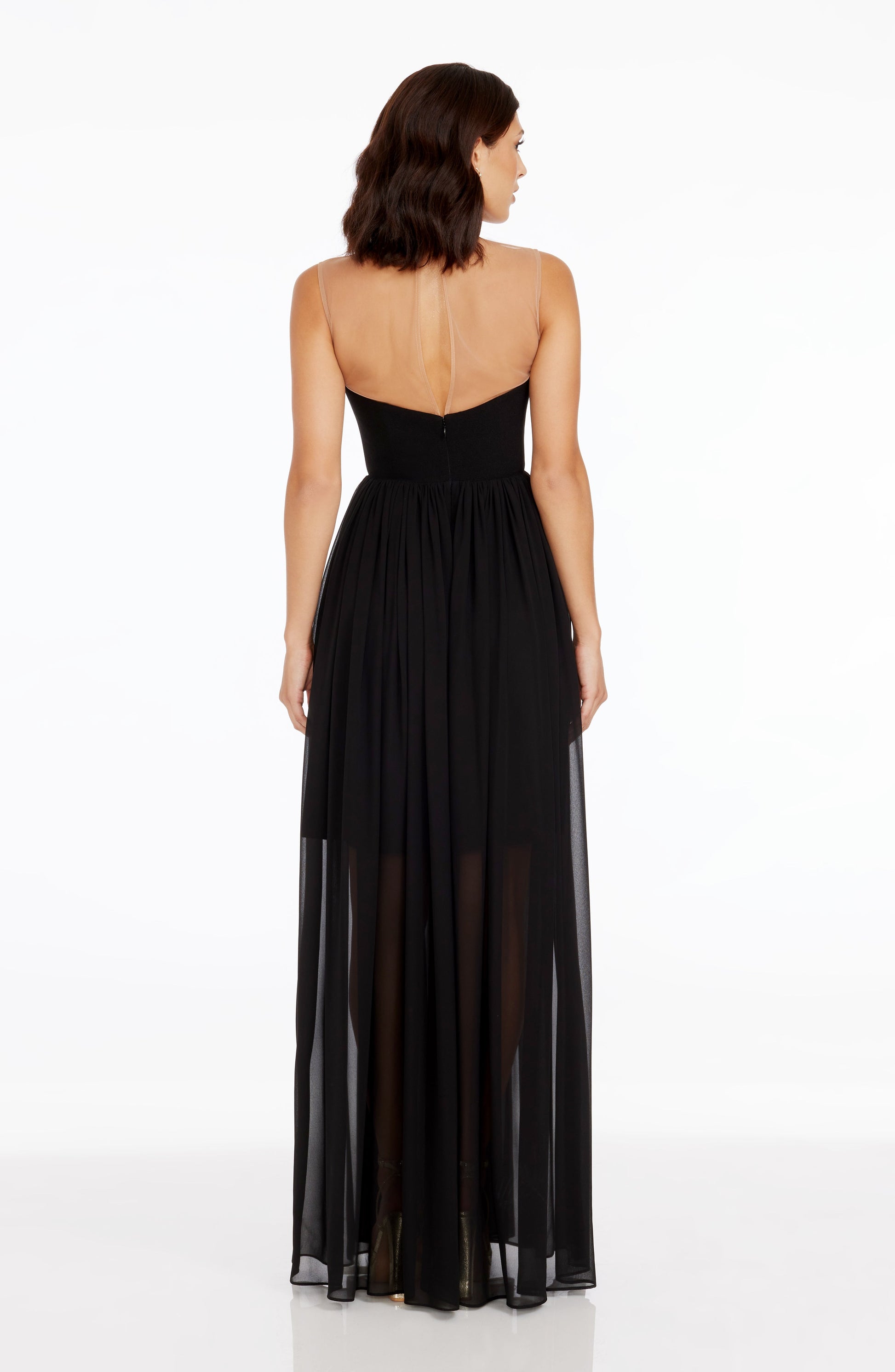 MOCHA Eleanor Silk Gown