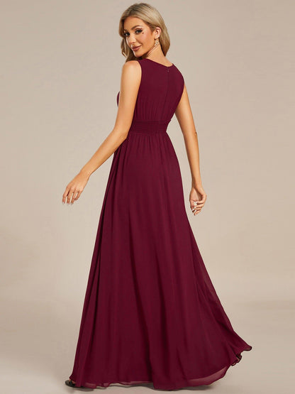 Navy Blue Kalia Chiffon A-Line Dress