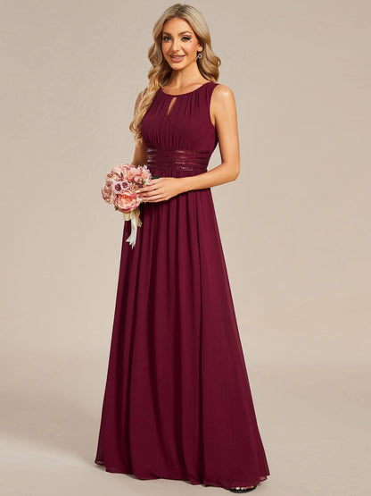 Black Kalia Chiffon A-Line Dress