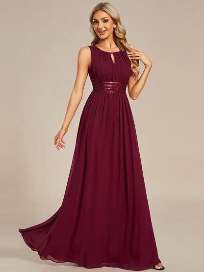 Dusty Rose Kalia Chiffon A-Line Dress