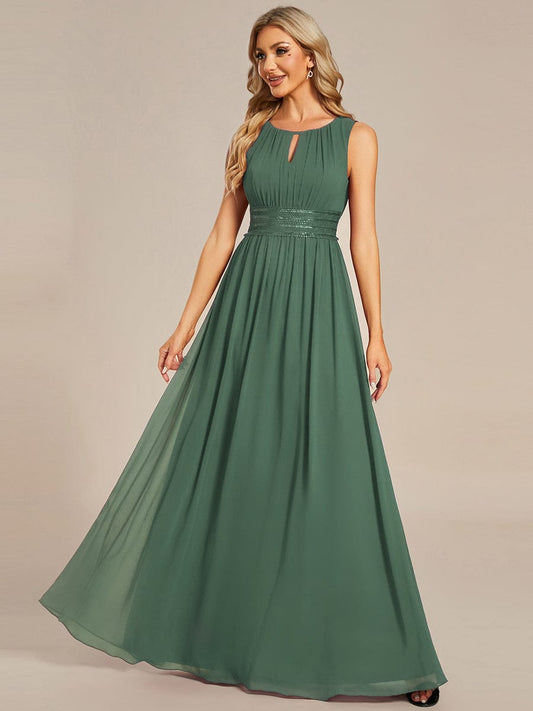Eucalyptus Kalia Chiffon A-Line Dress