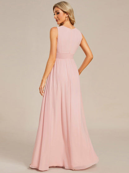 Pink Kalia Chiffon A-Line Dress