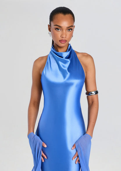 L'Acqua Idonie Linen Shift Dress in L'Acqua