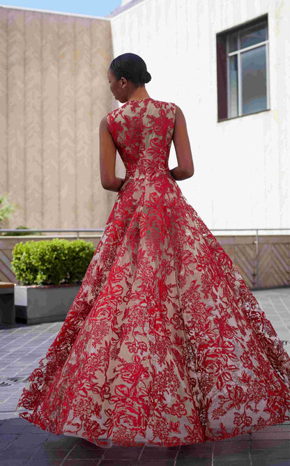 Red Margot Couture Gown in Red