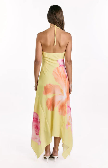 Elowen Floral Halter Maxi Dress