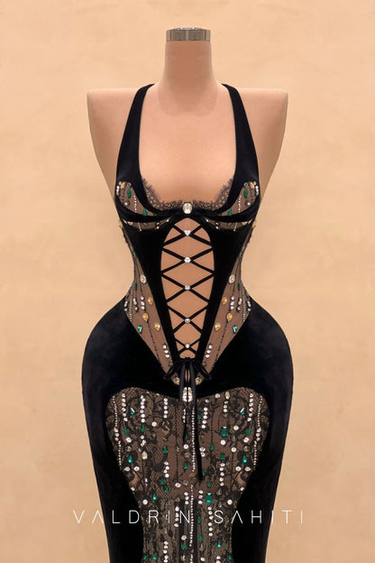 154 Margot Crepe Evening Dress