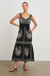 BLACK TAN EMBROIDERY
