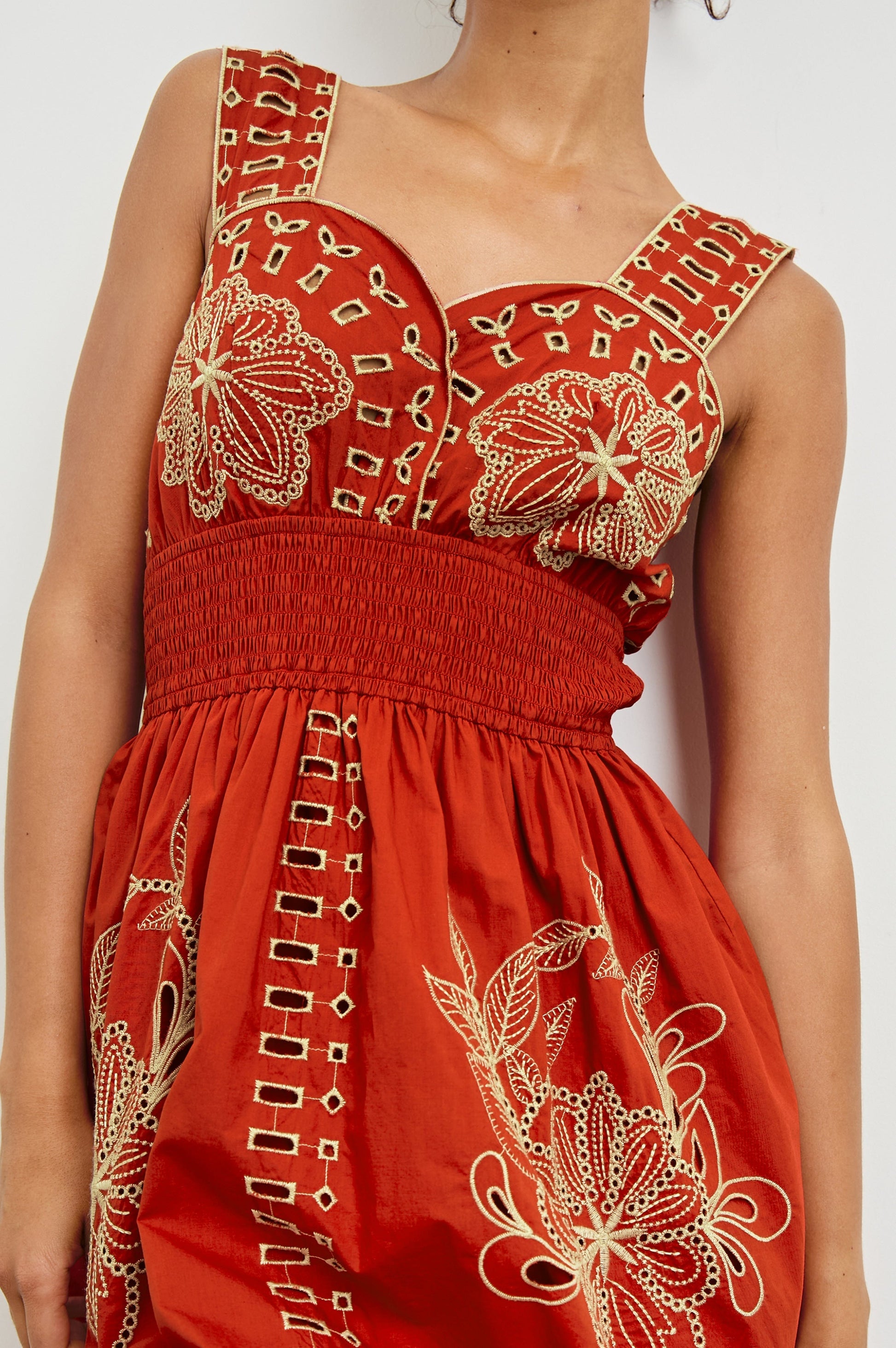 TERRACOTTA Fawn Island Green Silk Slip Dress