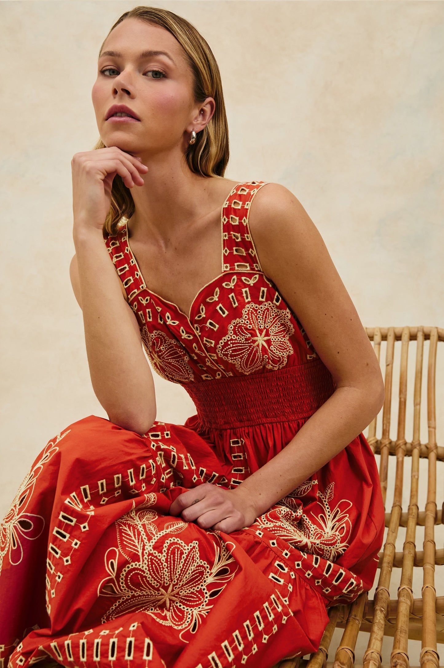 TERRACOTTA Fawn Island Green Silk Slip Dress