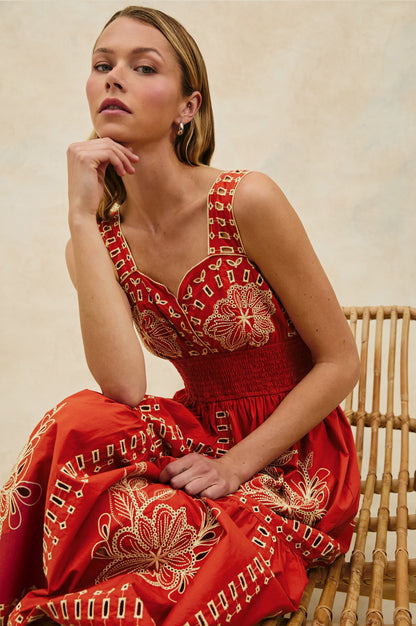 TERRACOTTA Fawn Island Green Silk Slip Dress