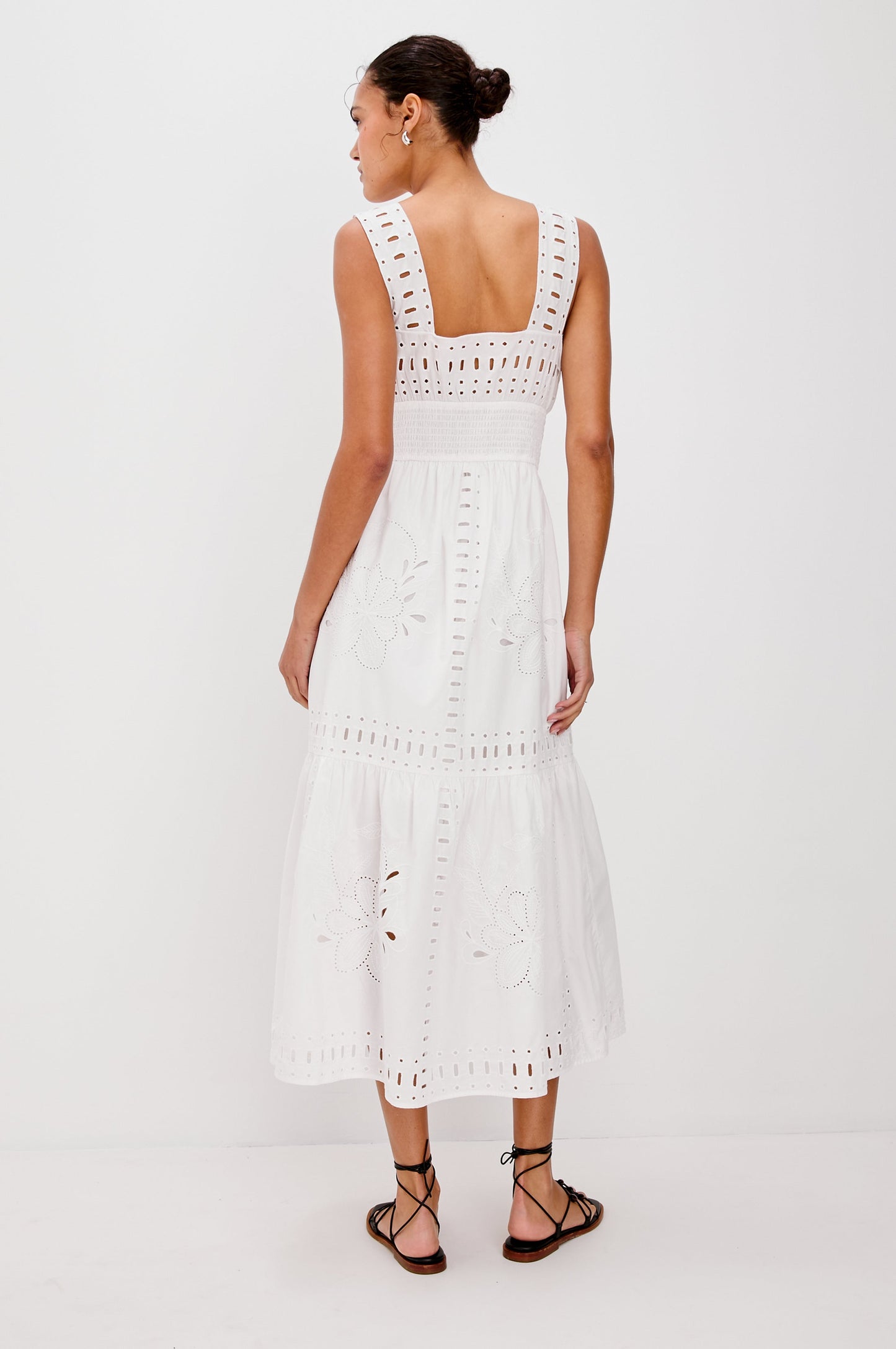 WHITE Fawn Island Green Silk Slip Dress