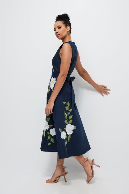 Light Pink Magnolia Indigo Dress