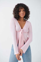 JESSALYN KNOT TIE TOP