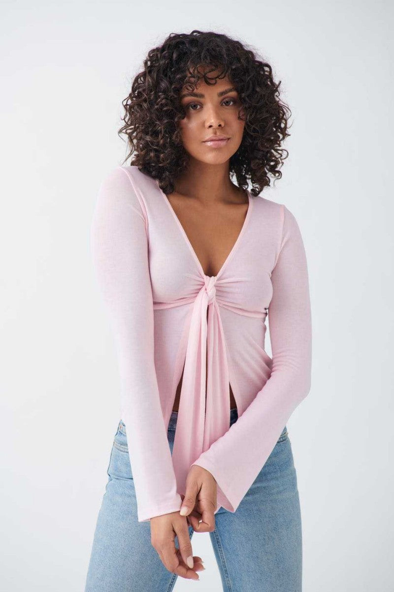 JESSALYN KNOT TIE TOP