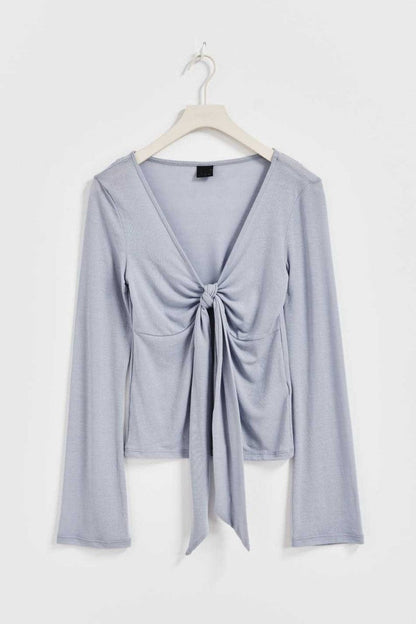 JESSALYN KNOT TIE TOP