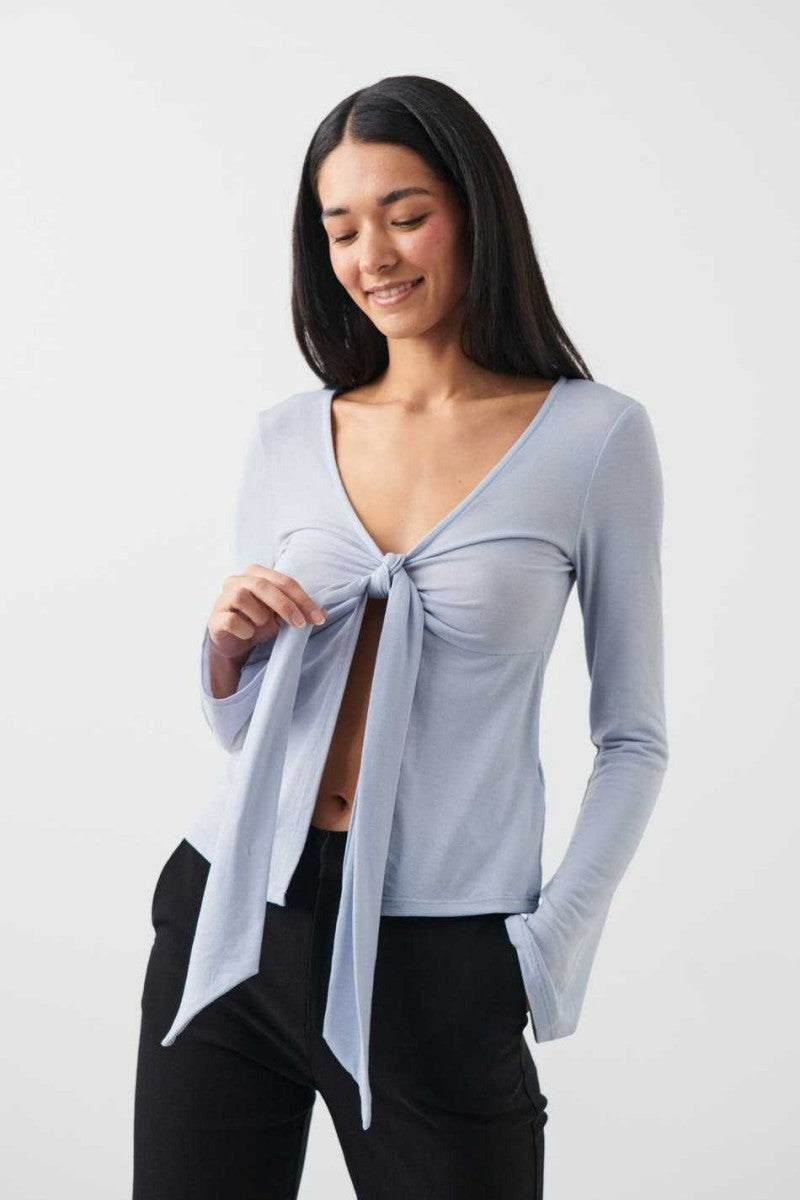JESSALYN KNOT TIE TOP