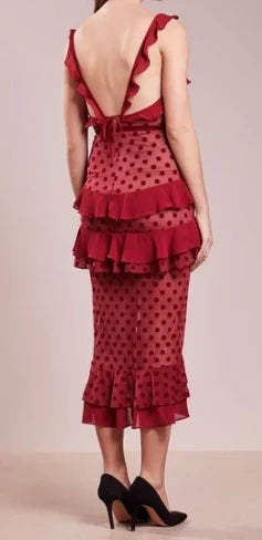 Custom Color(Add Your Color On ”Order special instructions“ ） Vivienne Chiffon Tiered Dress